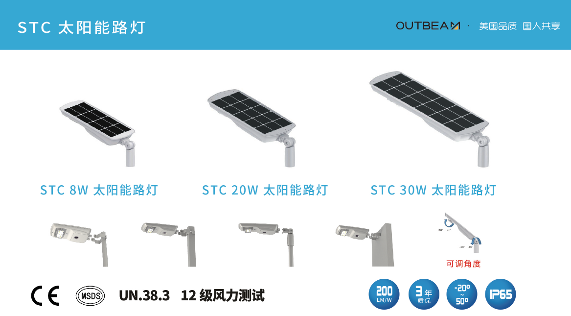 云开体育STC系列LED太阳能路灯